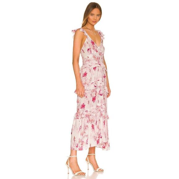 Misa Los Angeles x REVOLVE Morrison Dress in Abstract Rose Flora Xsmall New - Picture 3 of 8